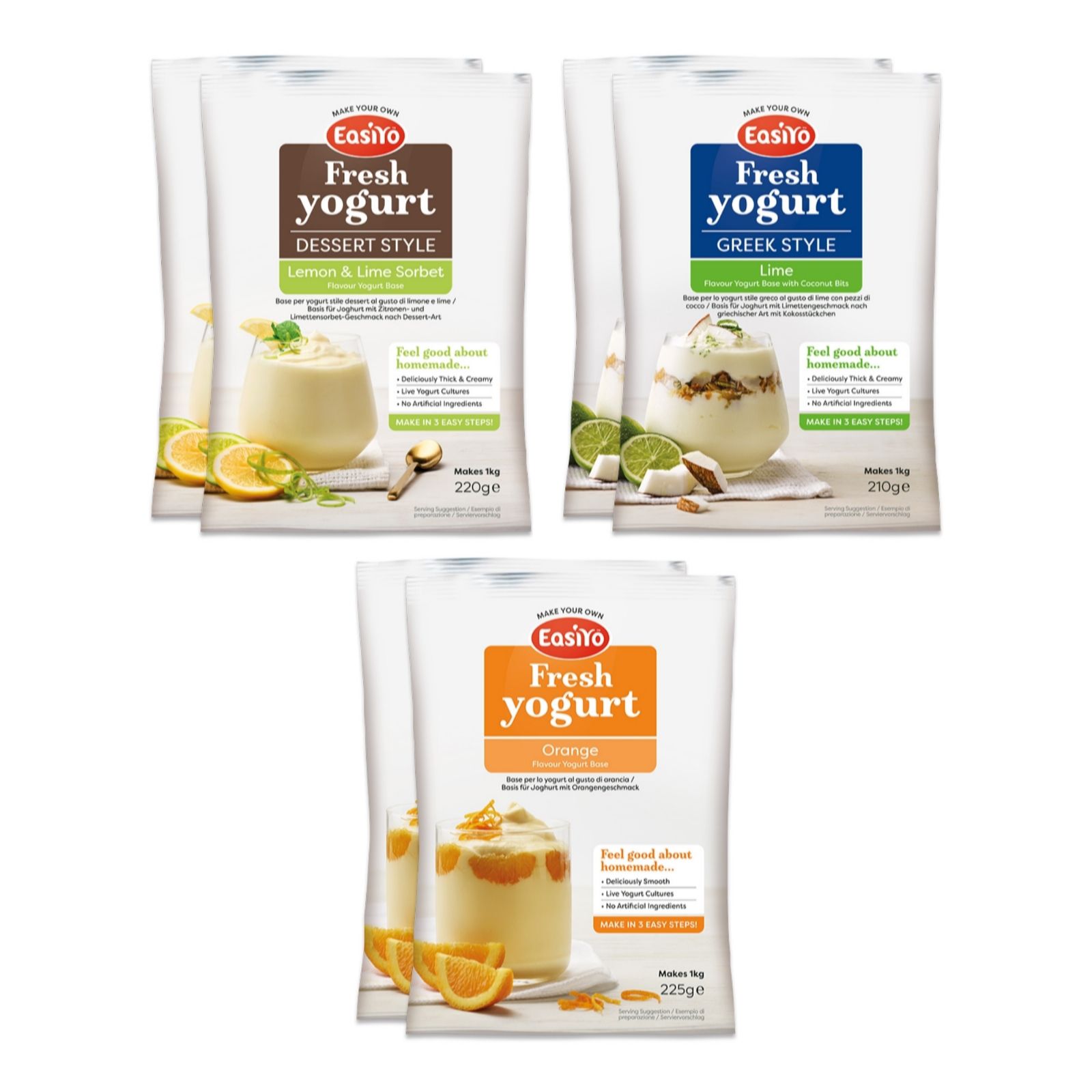 EasiYo Set of 6 Citrus Selection