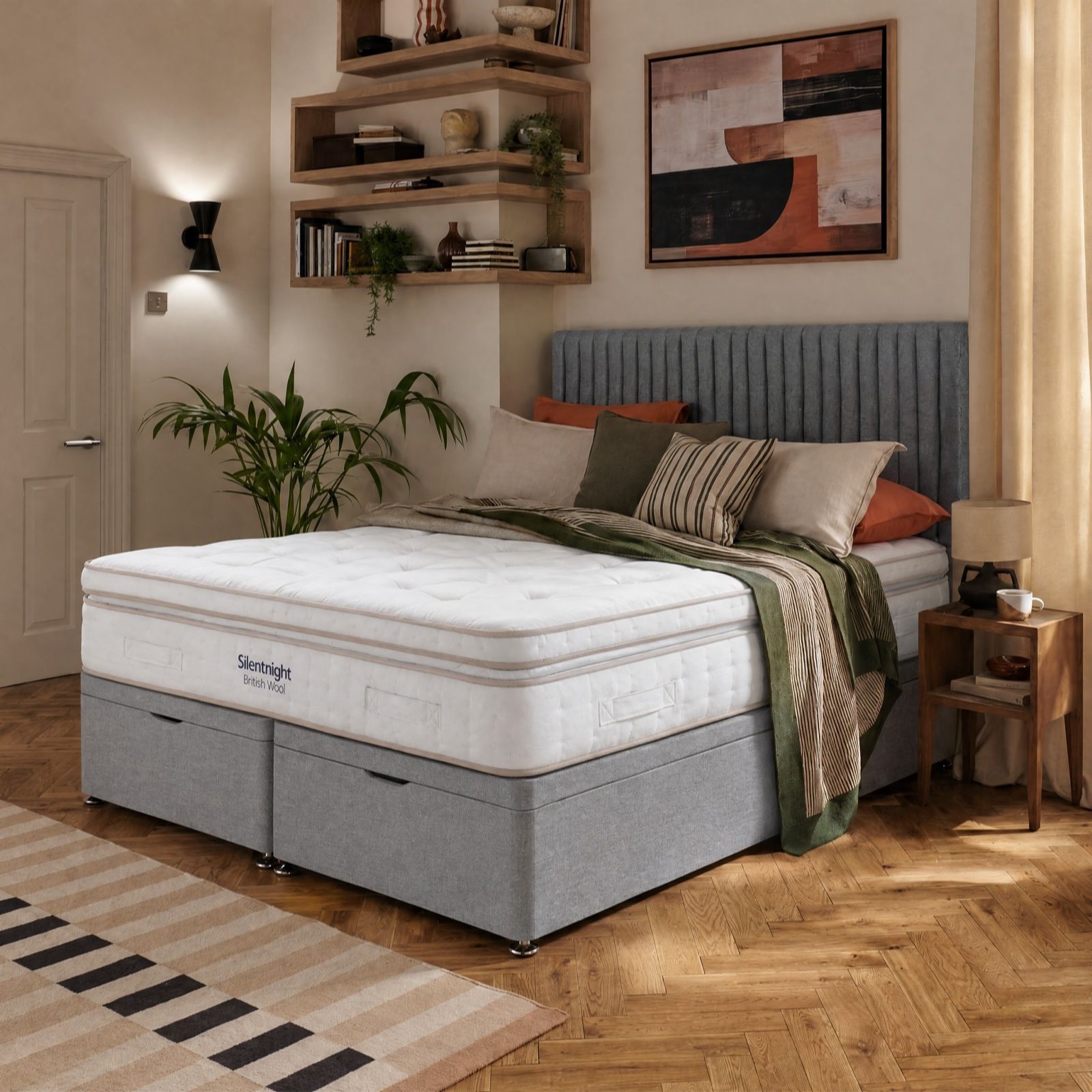 Silentnight Ortho 2000 British Wool Boxtop Mattress and Ottoman