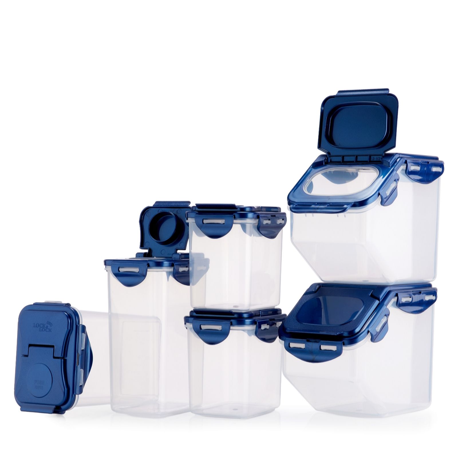 Outlet LocknLock 6 Piece Pantry Storage Flip Top Lids