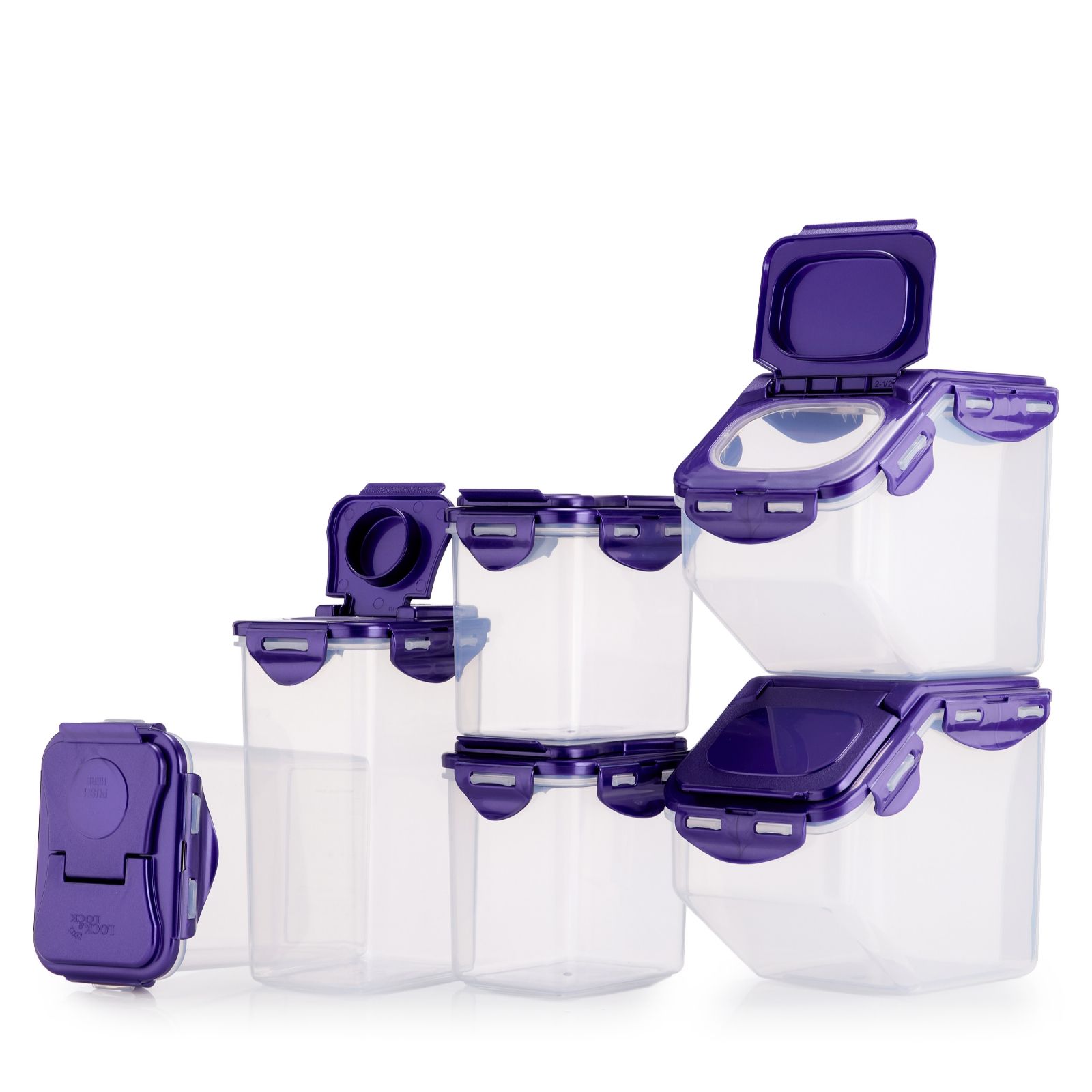 Outlet LocknLock 6 Piece Pantry Storage Flip Top Lids