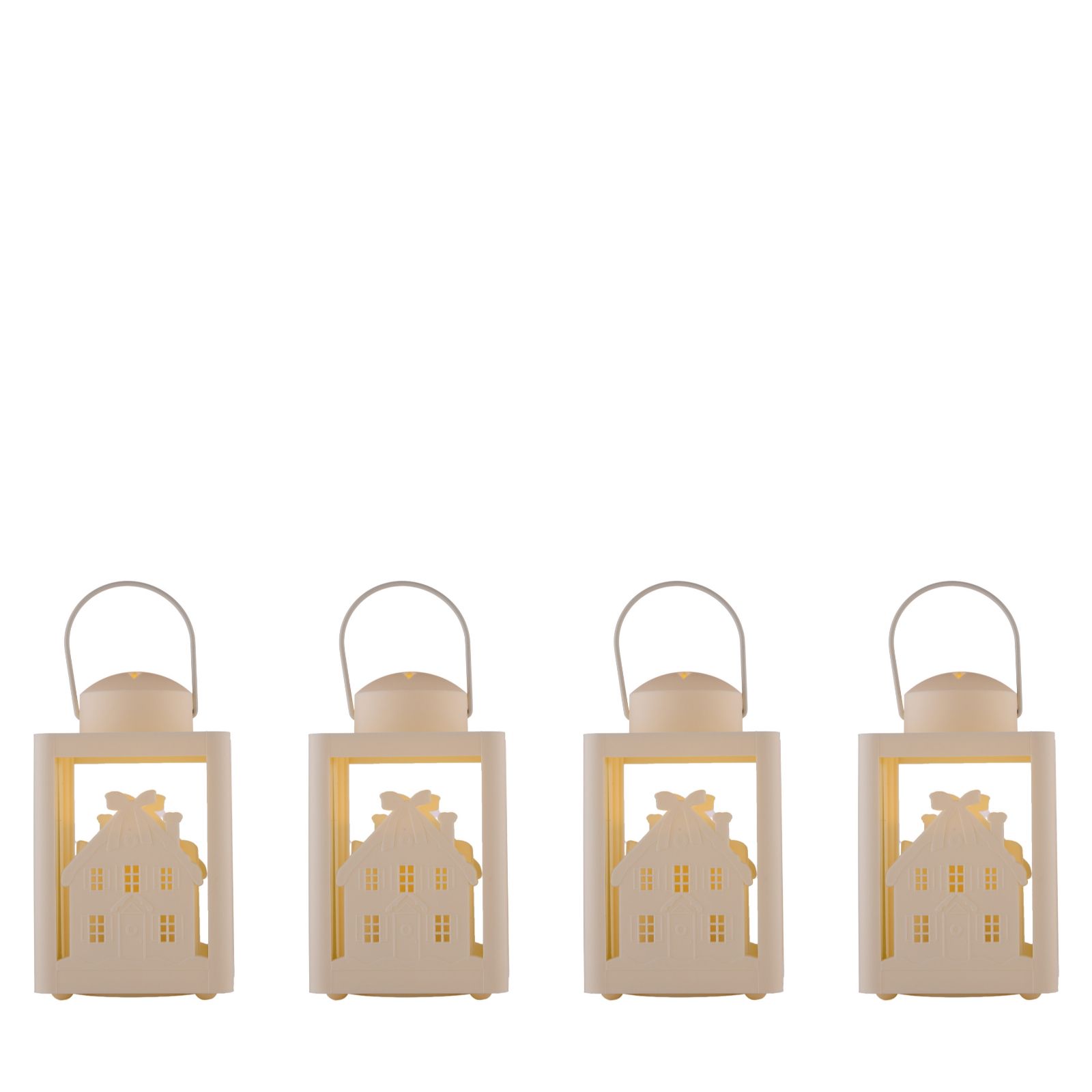 Sara By Sara Davies Set of 4 House Lanterns