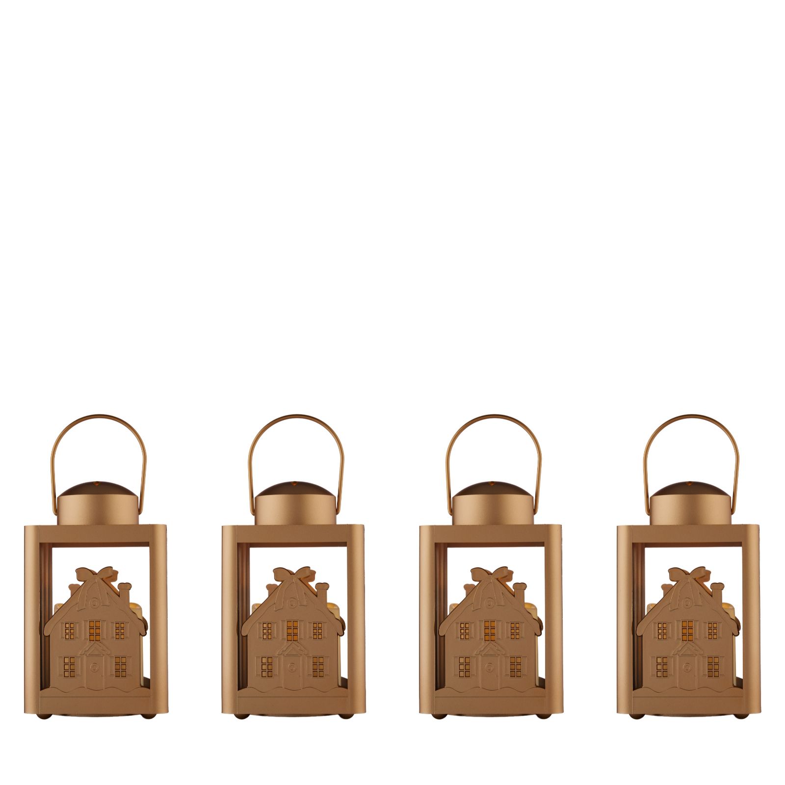 Sara By Sara Davies Set of 4 House Lanterns
