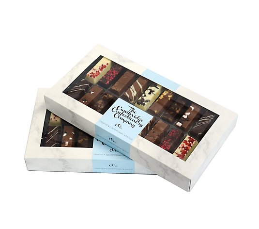 Calico Cottage Set of 2x320g Solid Chocolate Finger Taster Boxes