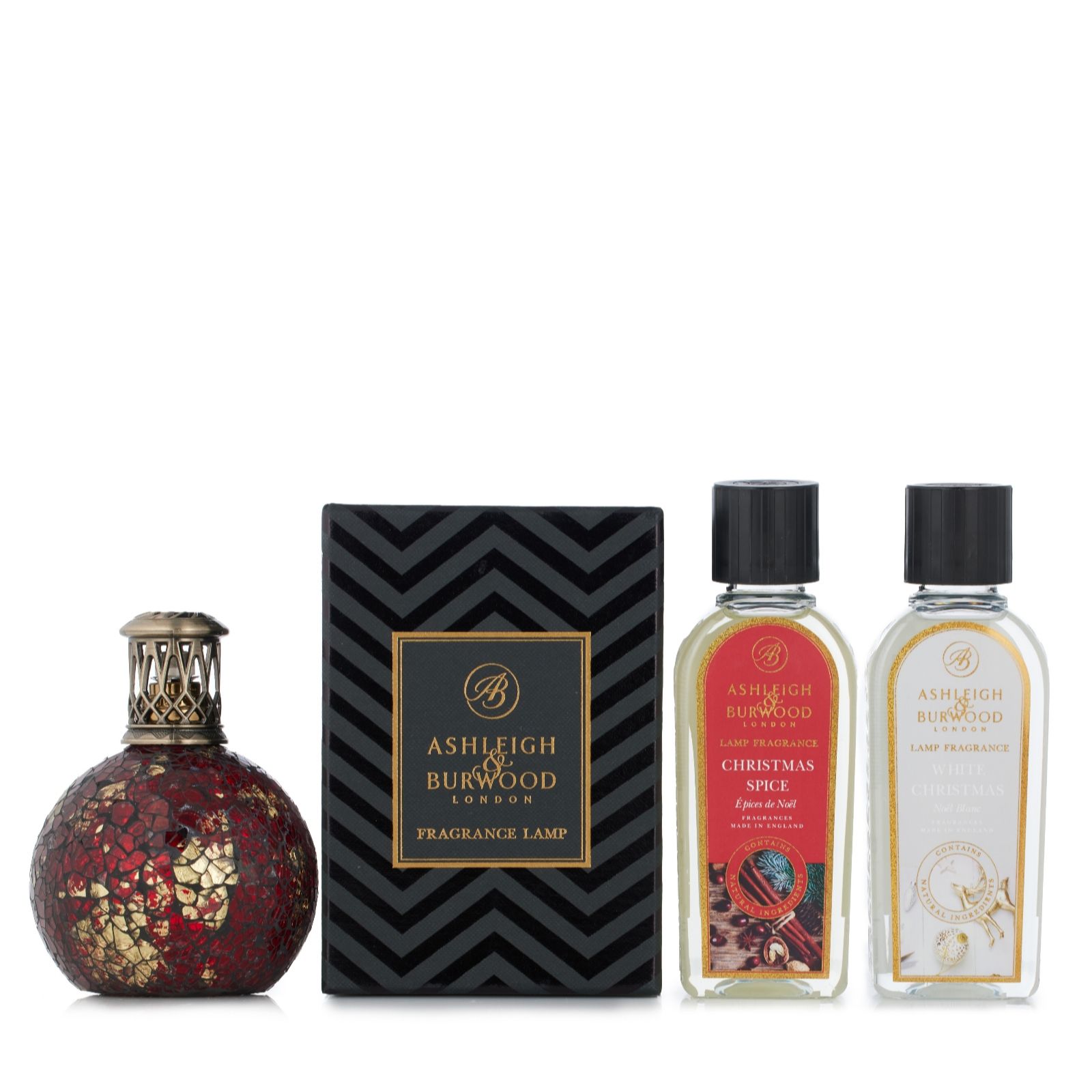 Ashleigh & Burwood Fragrance Lamp with Two 250ml Christmas Scents