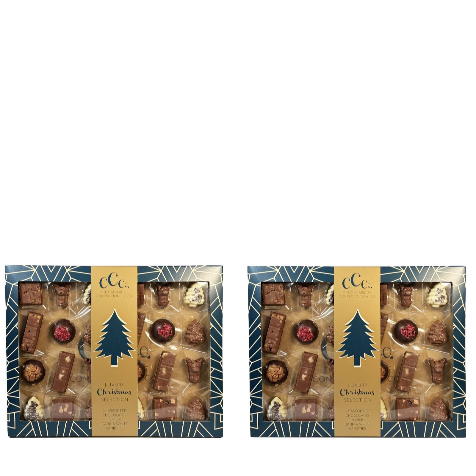 Calico Set of 2 Christmas Selection Boxes