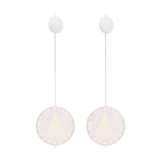 Home Stories Set of 2 Pre Lit Window Decor Hangers