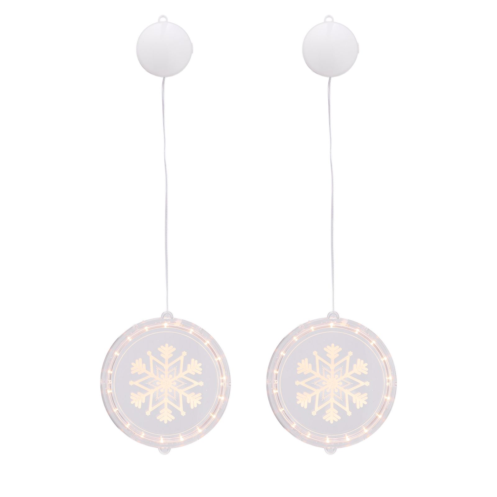 Home Stories Set of 2 Pre Lit Window Decor Hangers