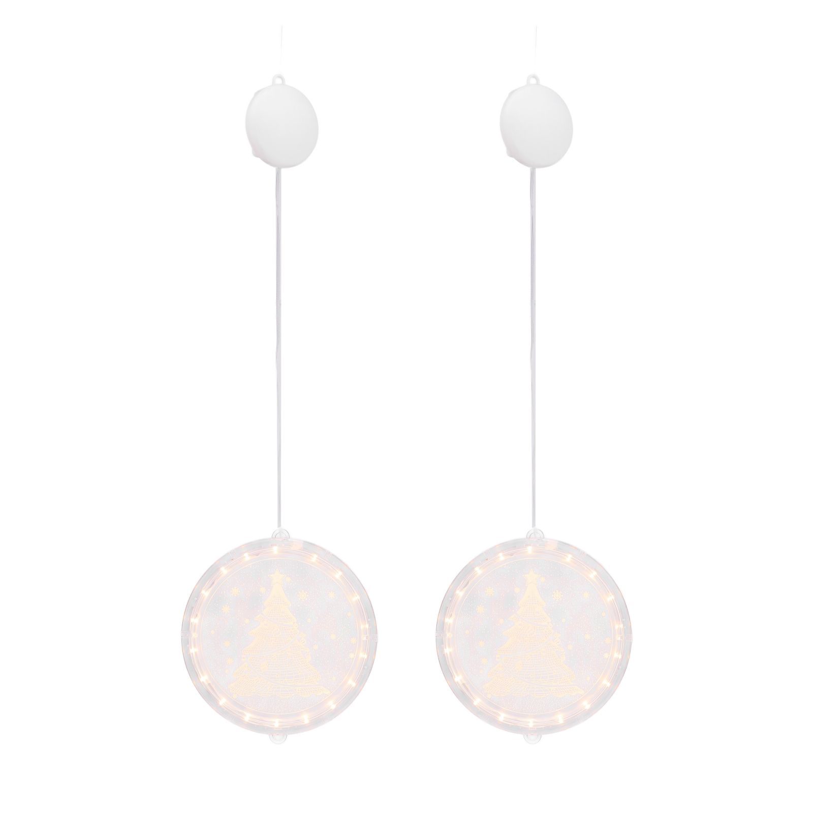 Home Stories Set of 2 Pre Lit Window Decor Hangers