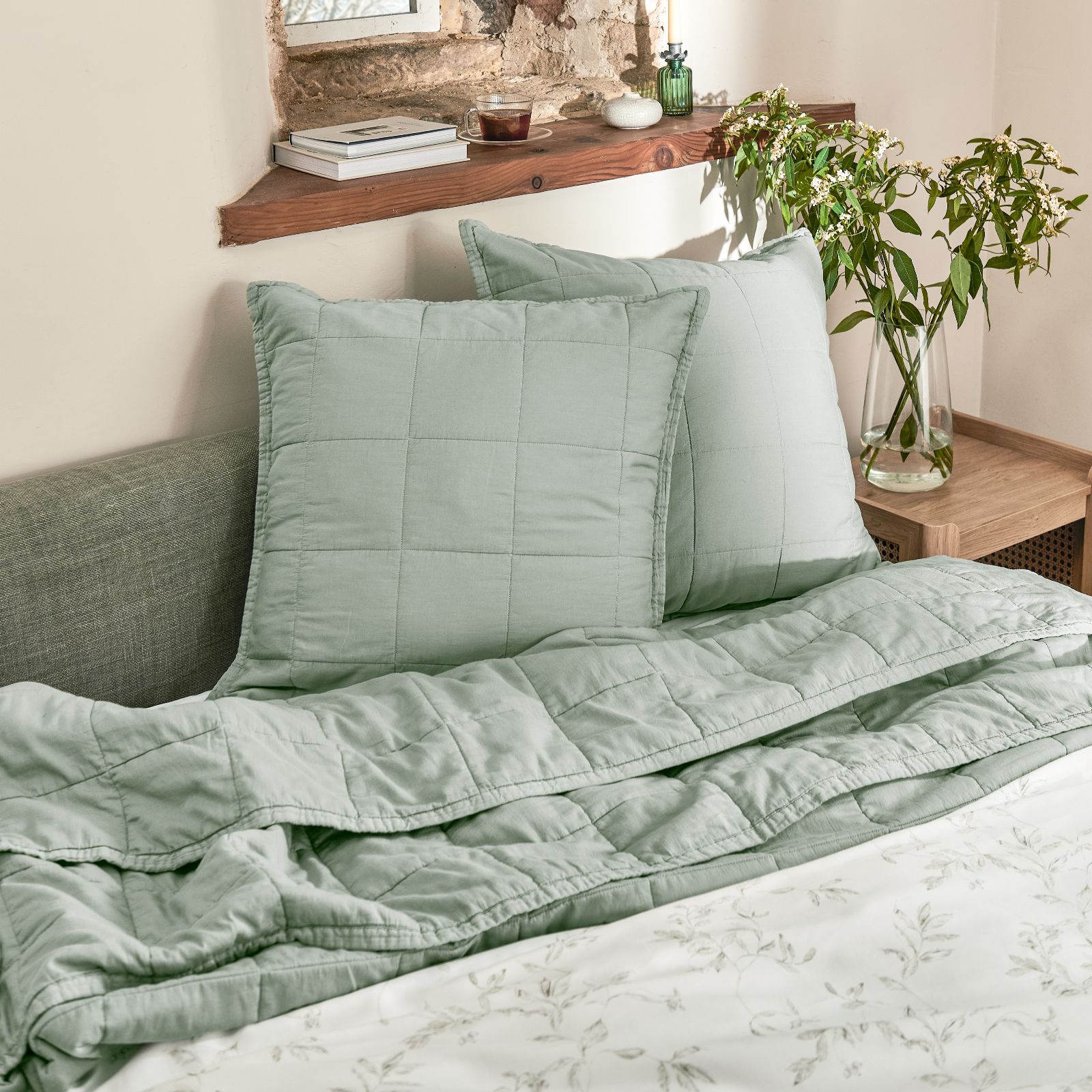 Christy Laundered Cotton 300TC Set of 2 Shams