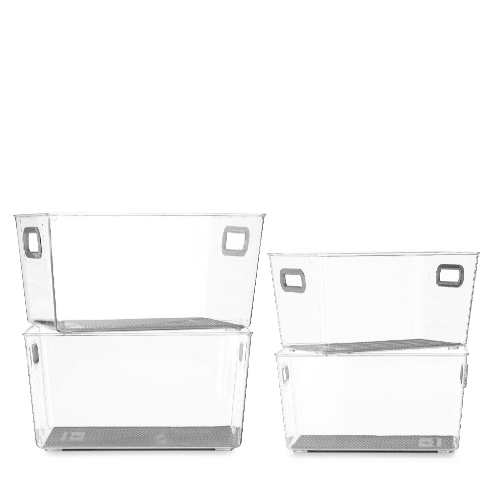 Cook's Essentials Set of 4 Nestable Storage Boxes