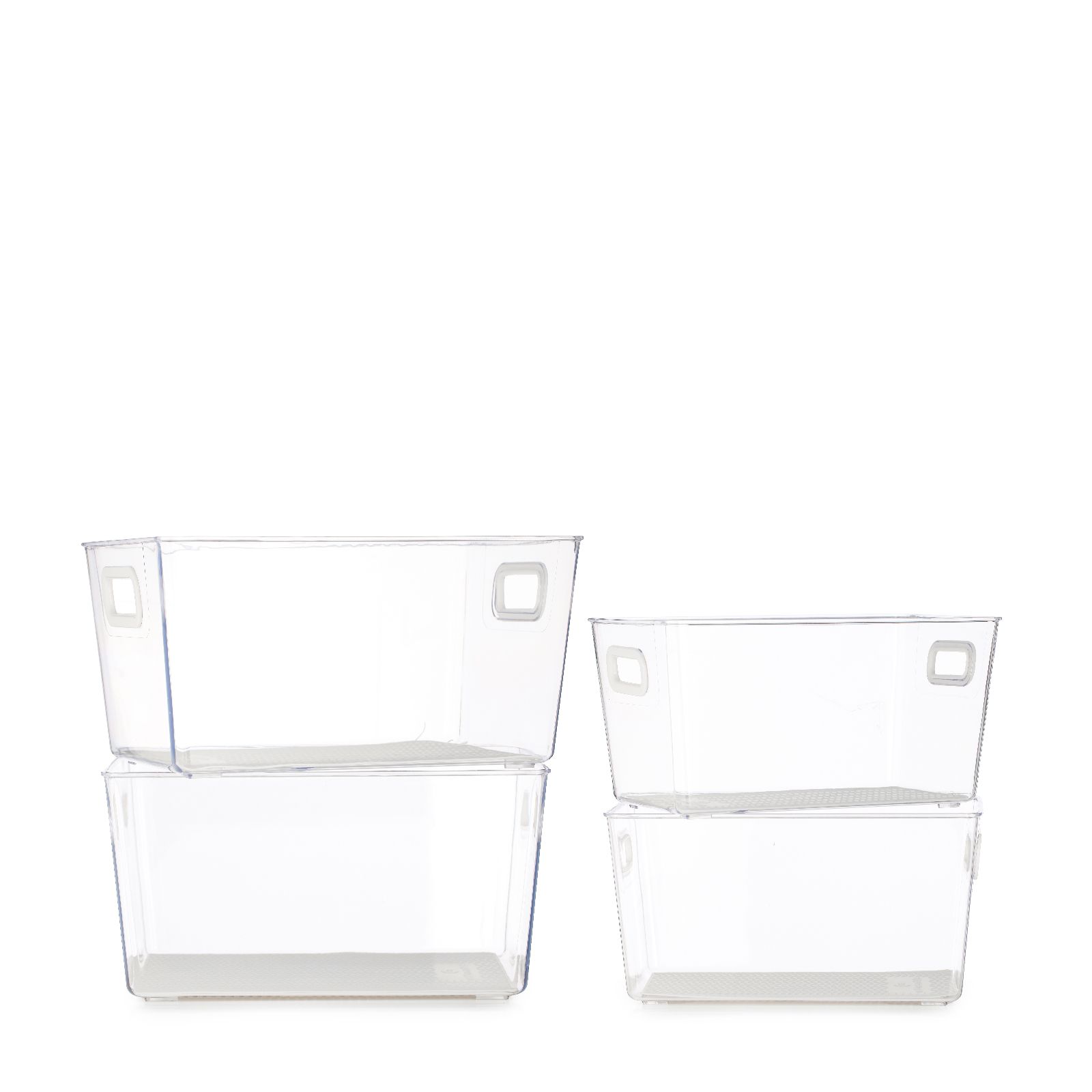 Cook's Essentials Set of 4 Nestable Storage Boxes