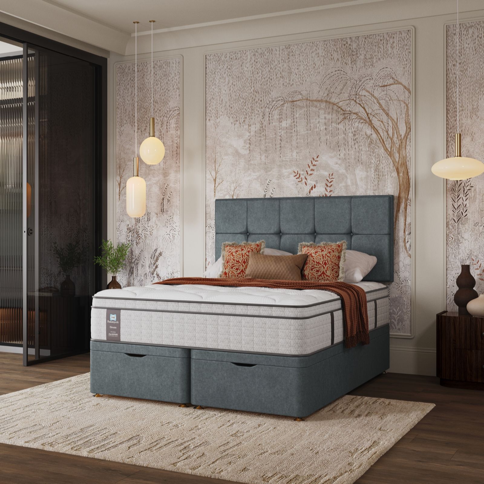 Sealy Posturepedic Elevate GelLux Cool Mattress & Ottoman