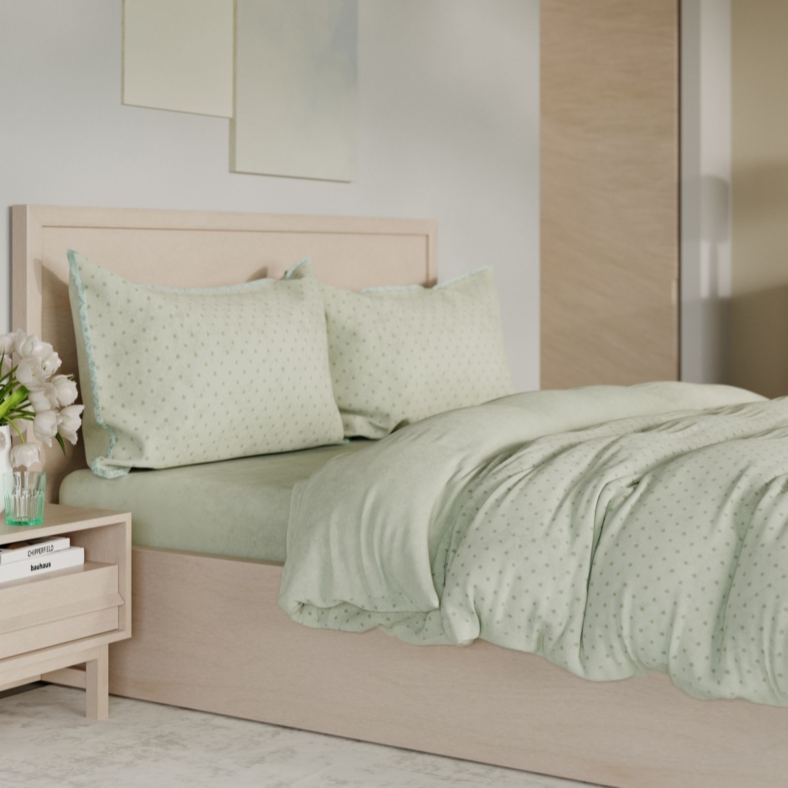 Outlet Cozee Home Small Spot Velvetsoft 4 Piece Duvet Set