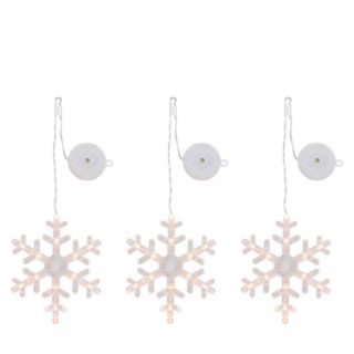 Home Stories Set Of 3 Pre Lit Window Decor Hangers