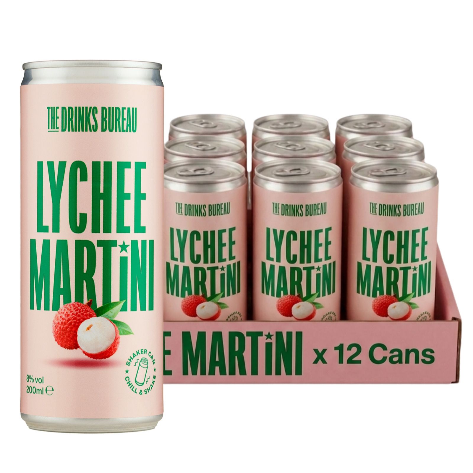 The Drinks Bureau 12 Piece Single Flavour Canned Cocktails