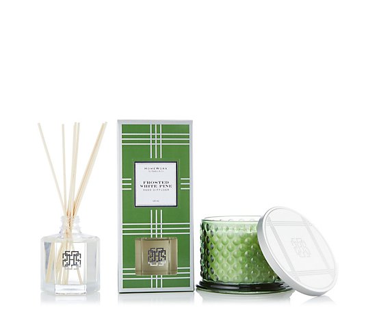 Homeworx by Harry Slatkin & Co. 3 Wick Candle & Reed Diffuser Set
