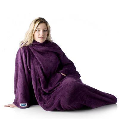 The Slanket Extra Plush Wearable Blanket with Hand Foot Pockets QVC UK