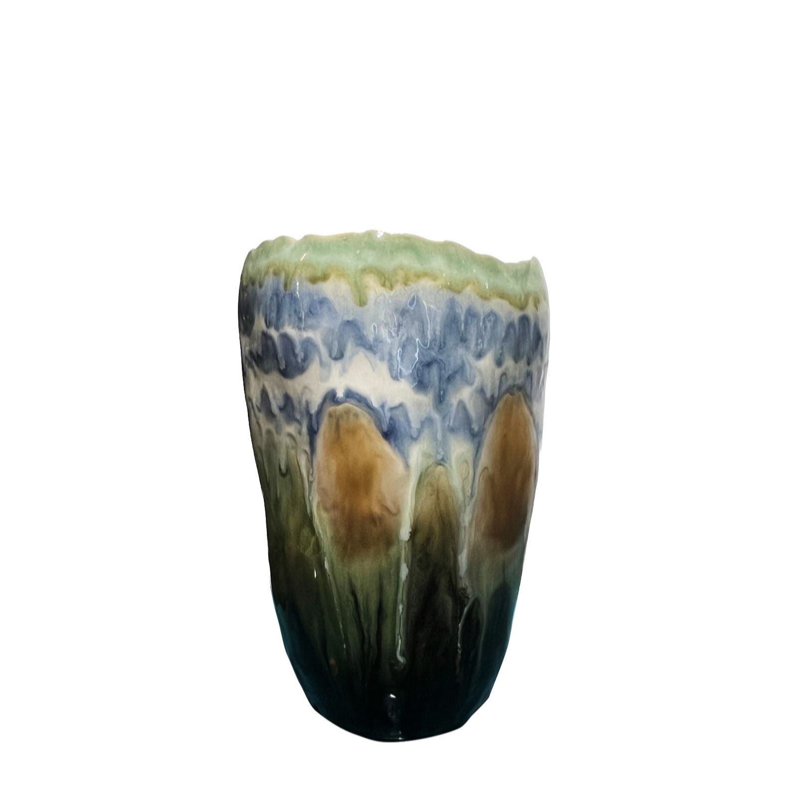  Otters Brook Hand Painted Organic Floral 26cm Vase - 832907