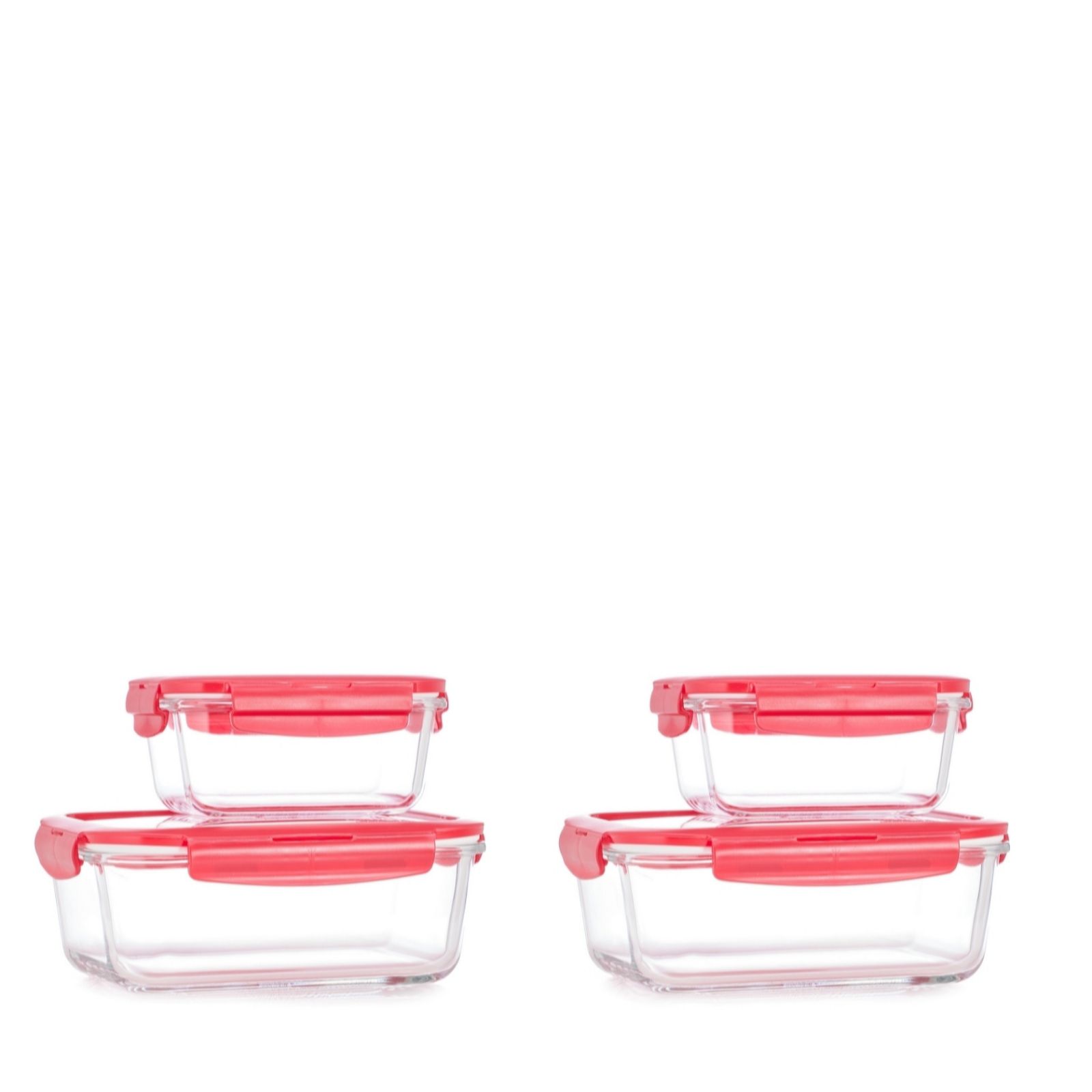 Outlet Lock & Lock 4 Piece Nestable Glass Storage Set