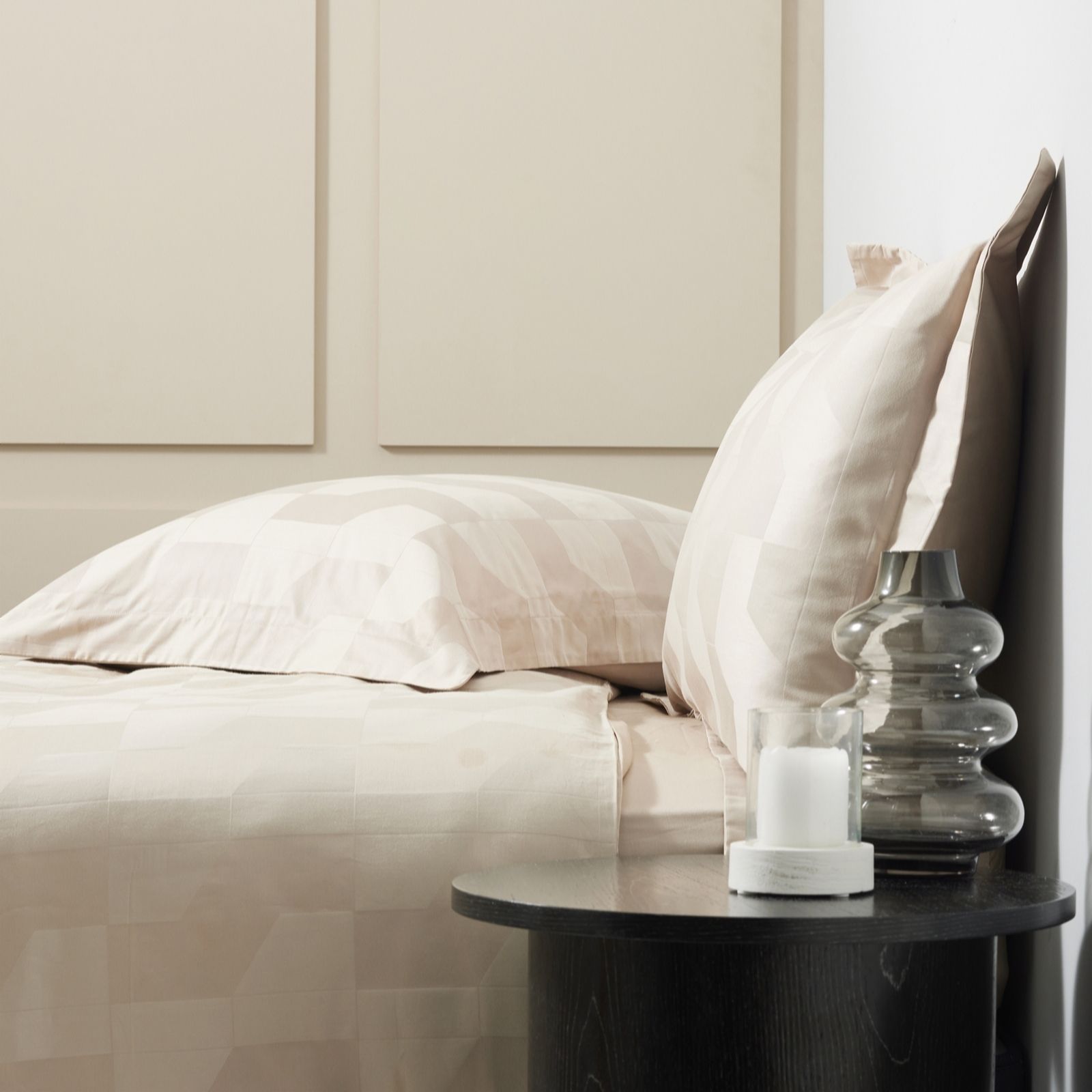 Outlet K by Kelly Hoppen 100% Cotton Set of 2 Jacquard Pillowcases