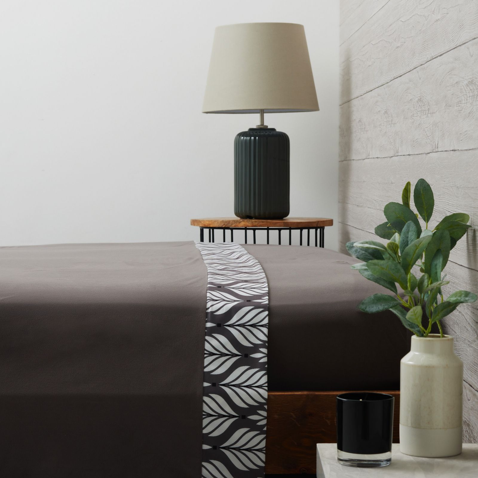 Outlet Cozee Home Flannelsoft Flat Sheet with Print Detail