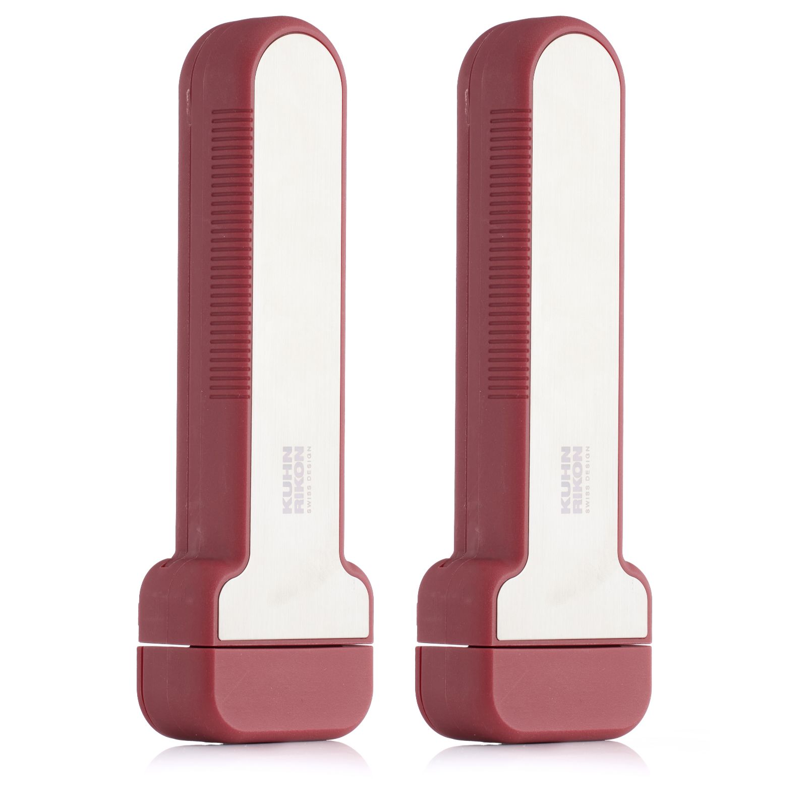 Kuhn Rikon Set of 2 Compact Jar Openers with Stainless Steel Accents in Boxes