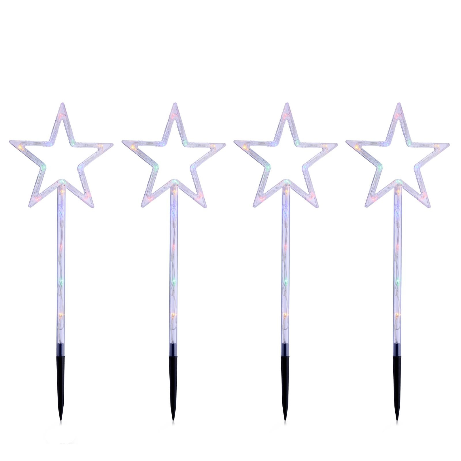 Garden Stories 55cm Set of 4 LED Christmas Stakes Decor