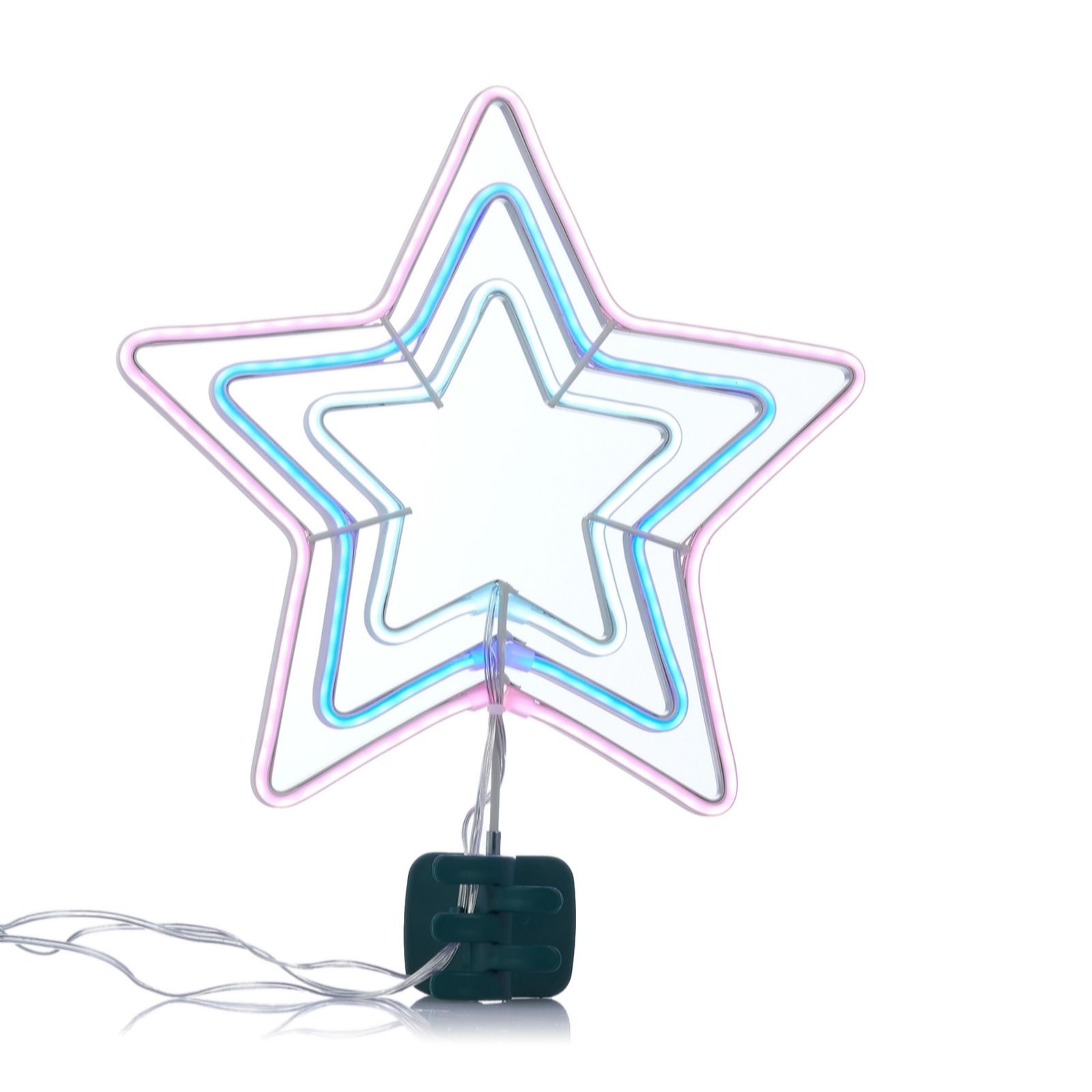 Outlet Santa Express Neon Star Tree Topper