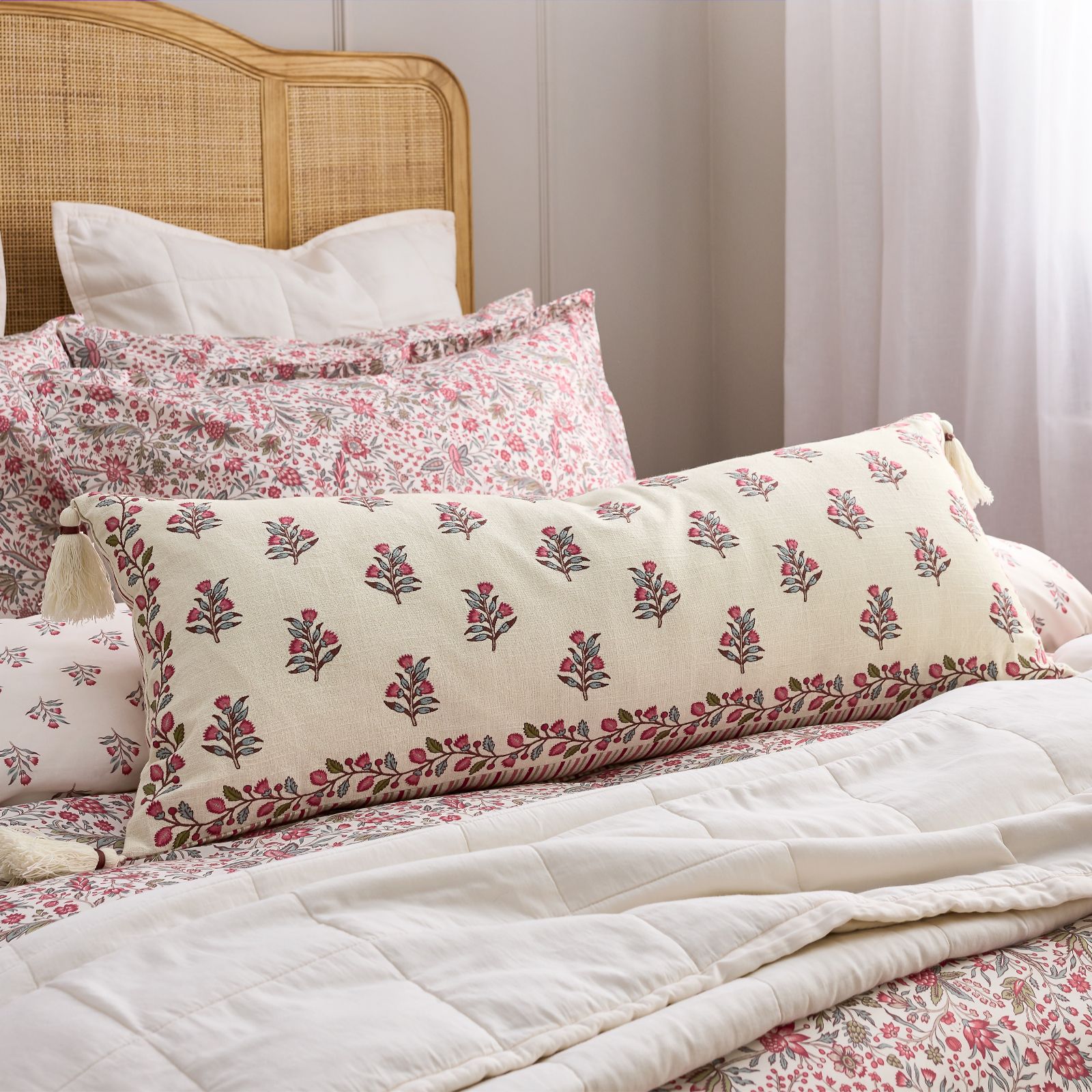 Christy Newstead Cotton Reversible Lumber Cushion