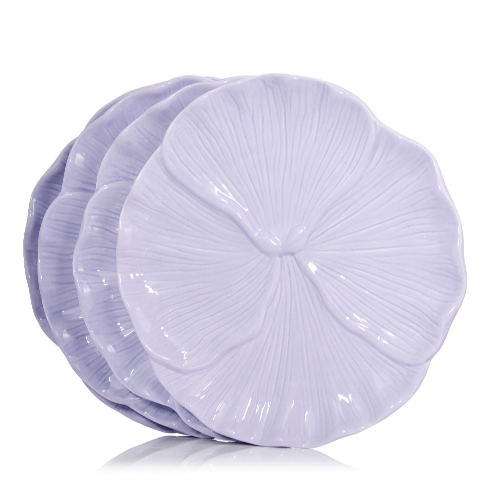 Outlet Home Stories Set of 4 26cm Flower Plates