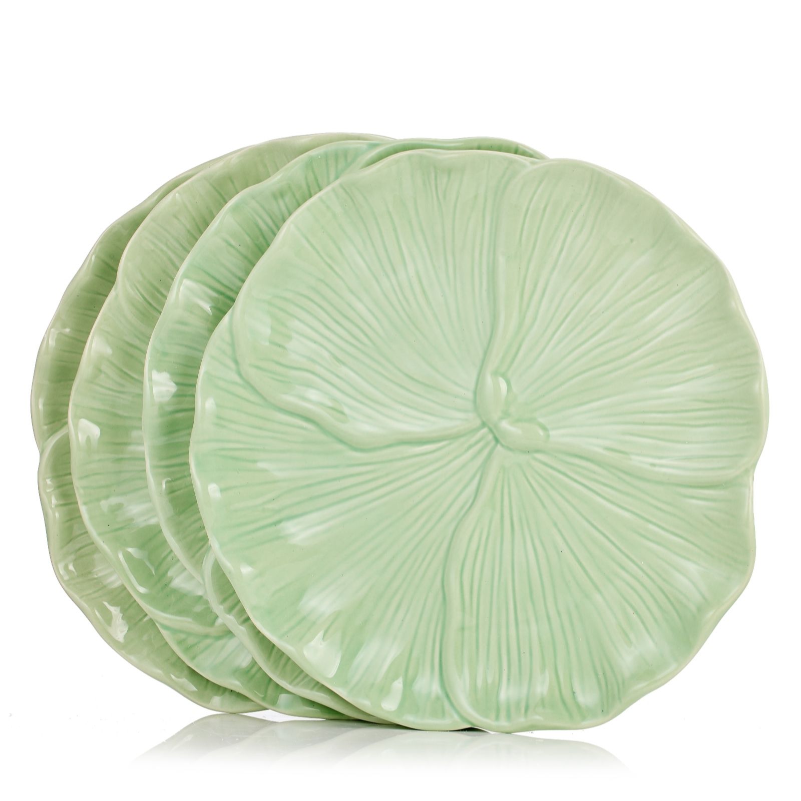 Outlet Home Stories Set of 4 26cm Flower Plates