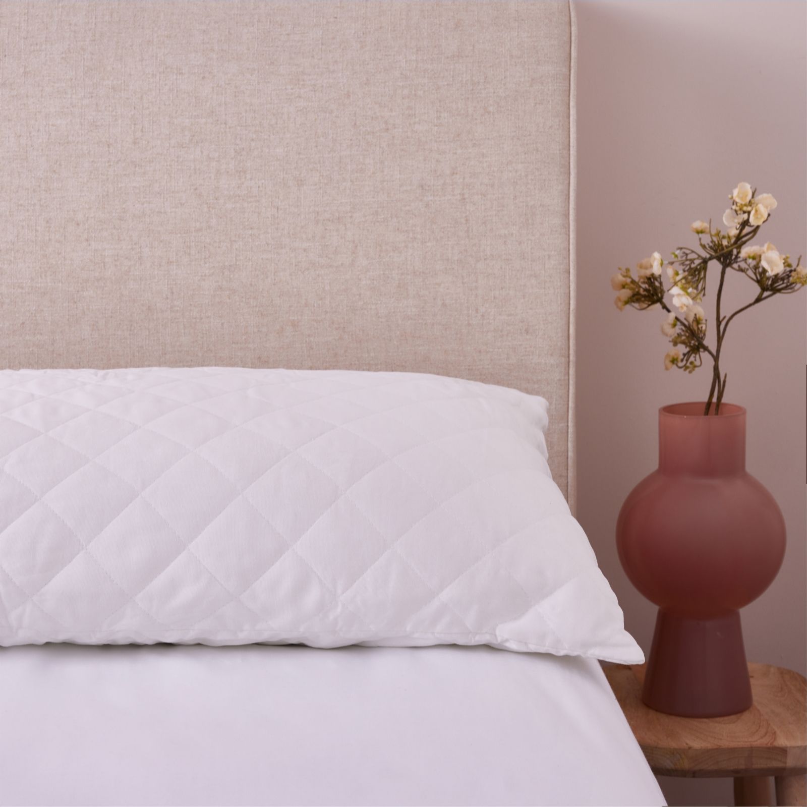 Northern Nights 100% Cotton Quilted Pillow Protector