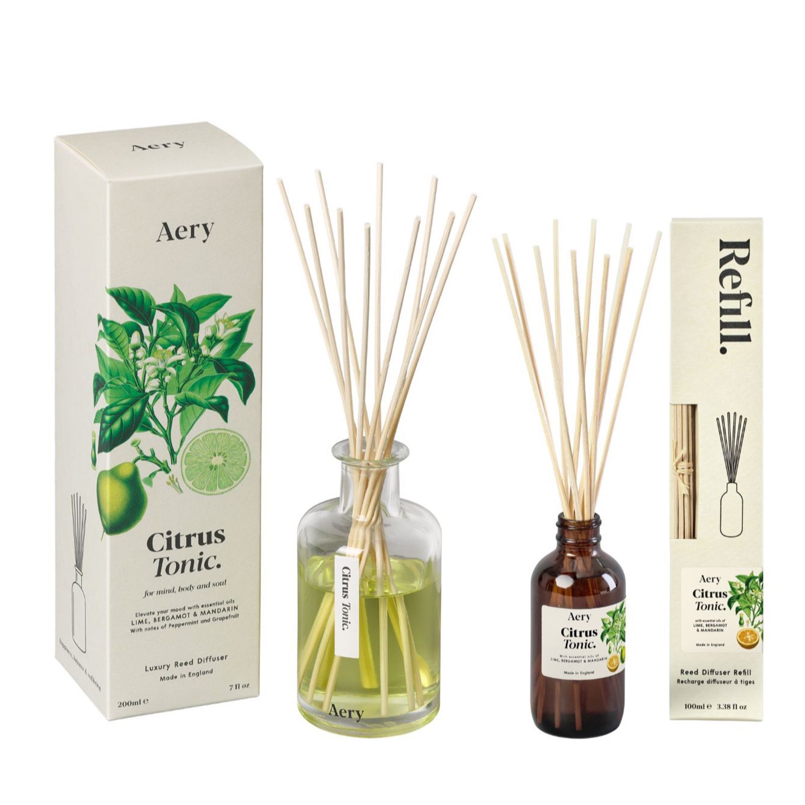 Aery Botanical Diffuser & 100ml Refill Set