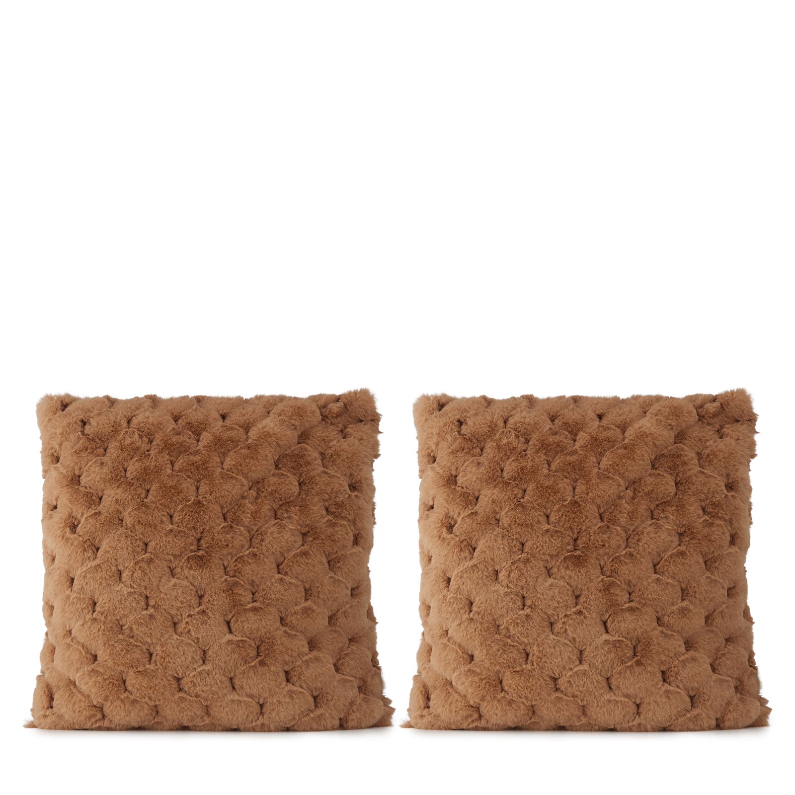BundleBerry by Amanda Holden Set of 2 Faux Fur Cushion