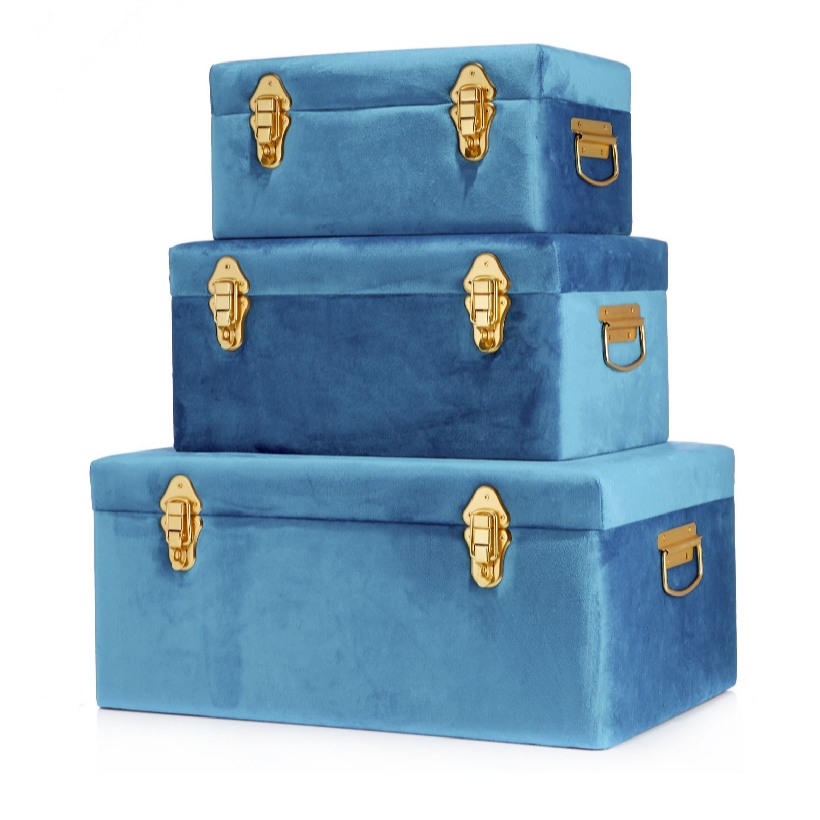 Outlet Amanda Holden Set of 3 Velvet Touch Trunks