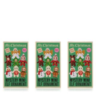 Mr Christmas Set of 3 Mystery Character Ornament In Box