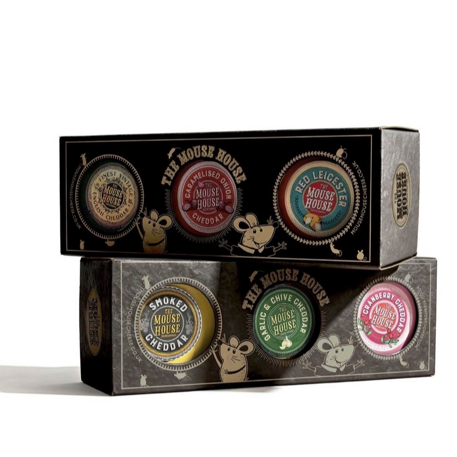 The Mouse House Set of 2 Cheese Truckle Trio