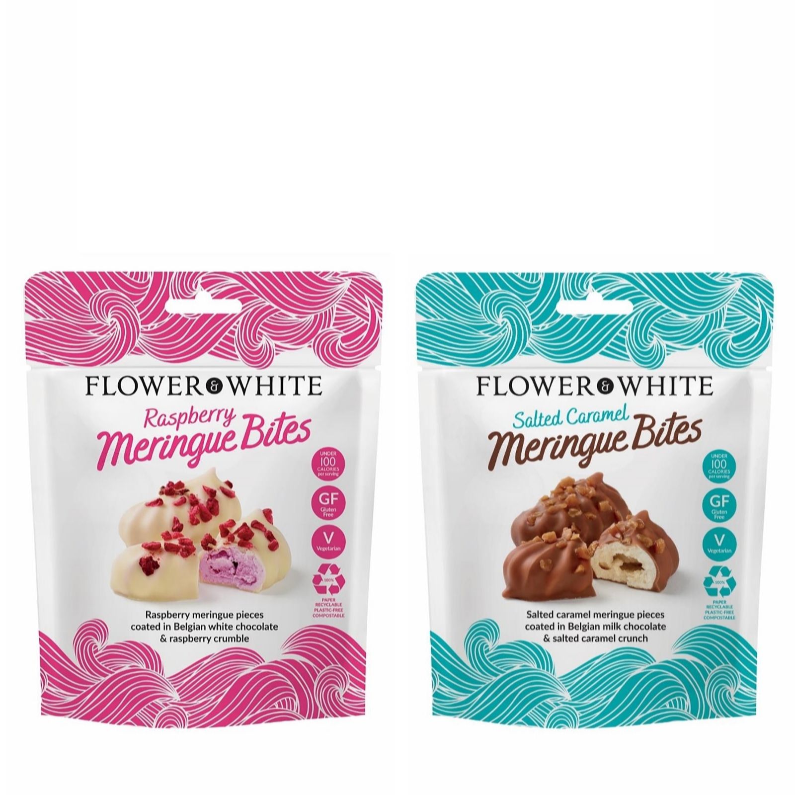 Flower & White Set of 8 Meringue Bites QVC UK