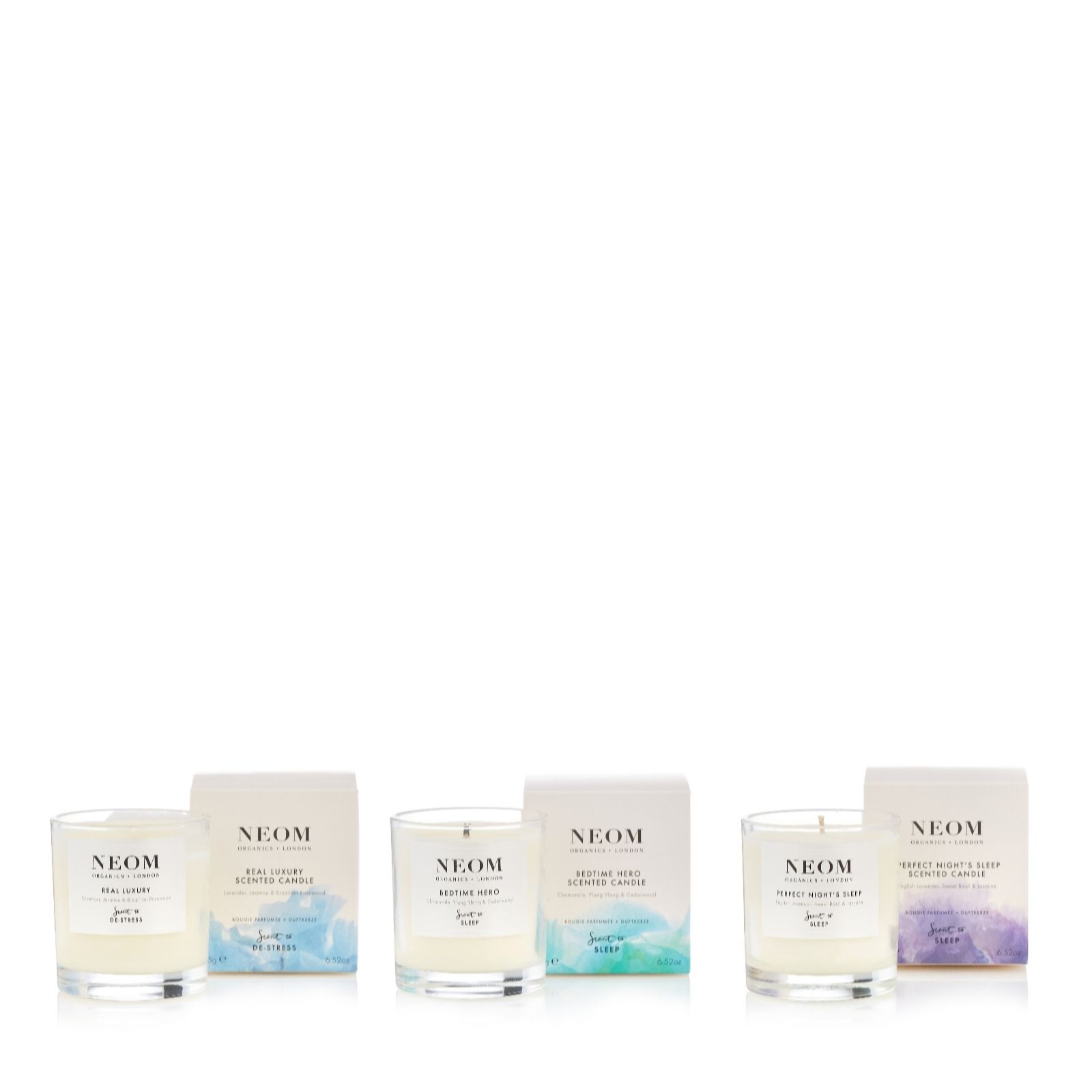 Outlet Neom 3 Piece Luxury Candle Collection QVC UK