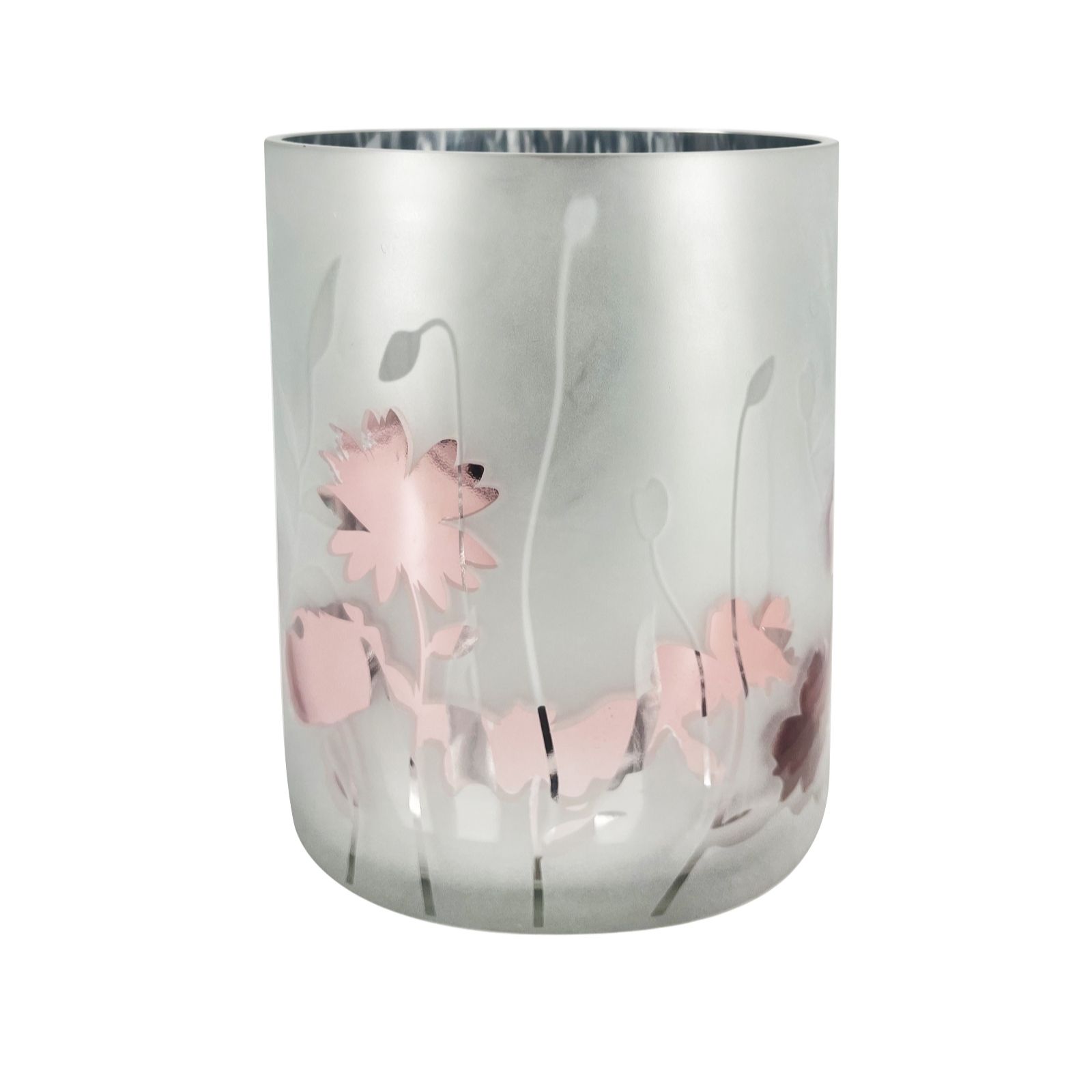 Outlet Home Reflections Glass Hurricane With LED Light Strands