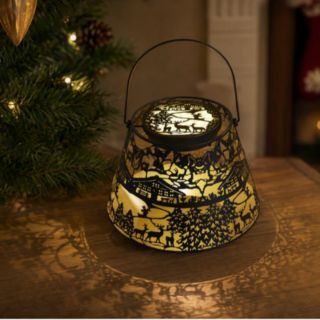 Home Stories Indoor Outdoor Rechargeable Winter Scene Lantern
