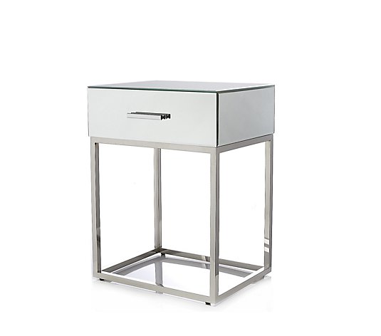 JM by Julien Macdonald Mirrored Side Table with Drawer