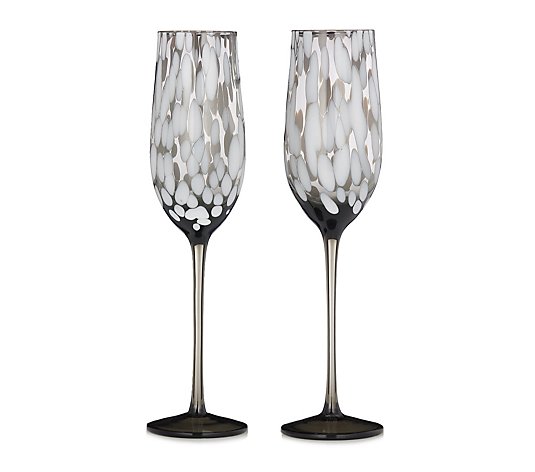 JM by Julien Macdonald Set of 2 Champagne Glass in Gift Box