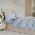Cozee Home Small Spot Velvetsoft 4 Piece Duvet Set w/ Contrast Trim