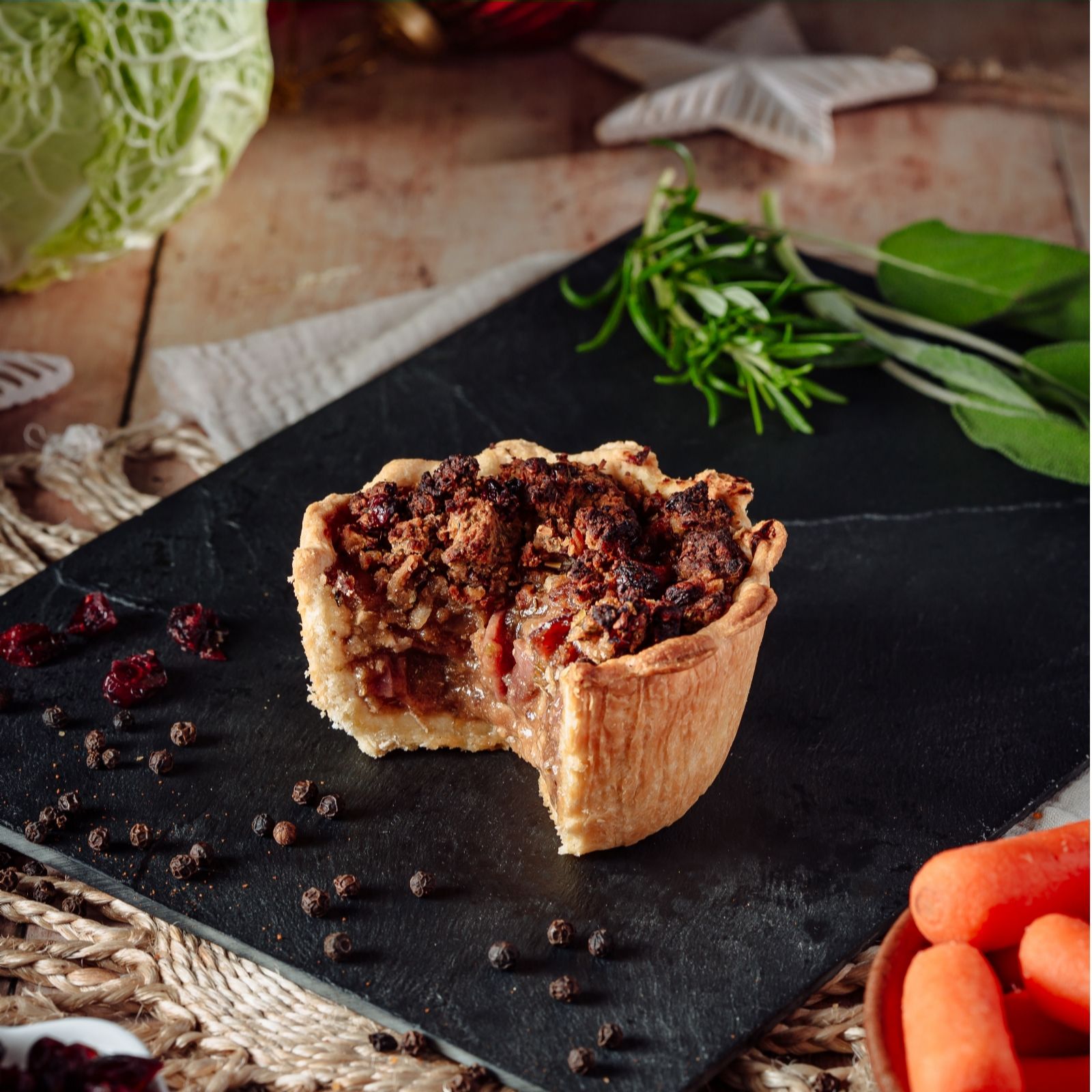 Wilfreds Pies Set of 6 Christmas Dinner Pies