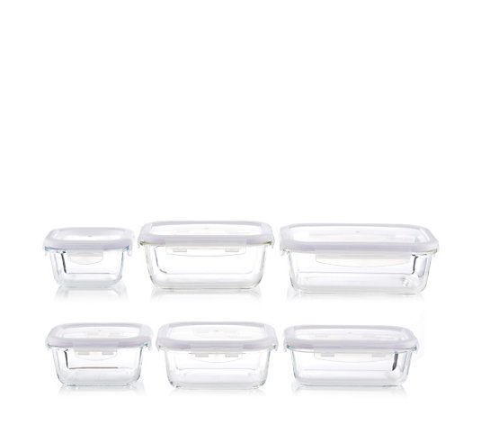 Lock & Lock 6 Piece Oven Safe Glass Containers