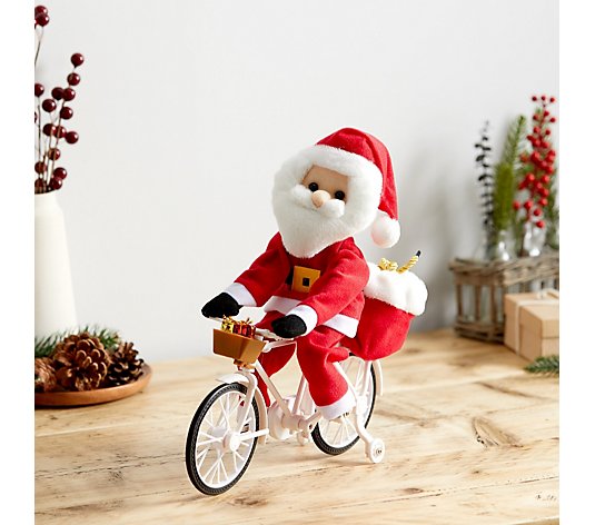 Mr Christmas Pre-Lit Musical Cycling Santa