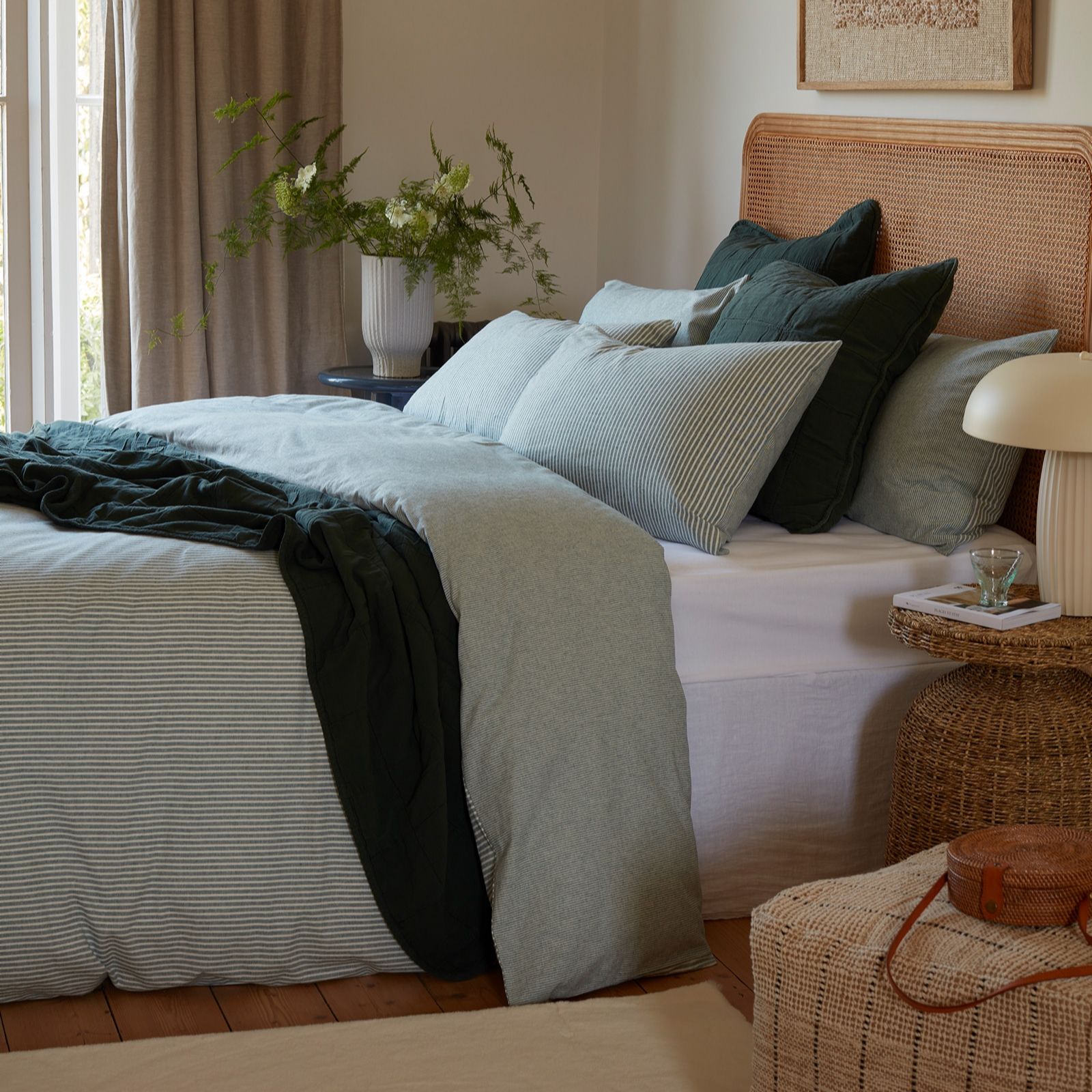 Secret Linen Store Billy Organic Brushed Cotton 3 Piece Duvet Set