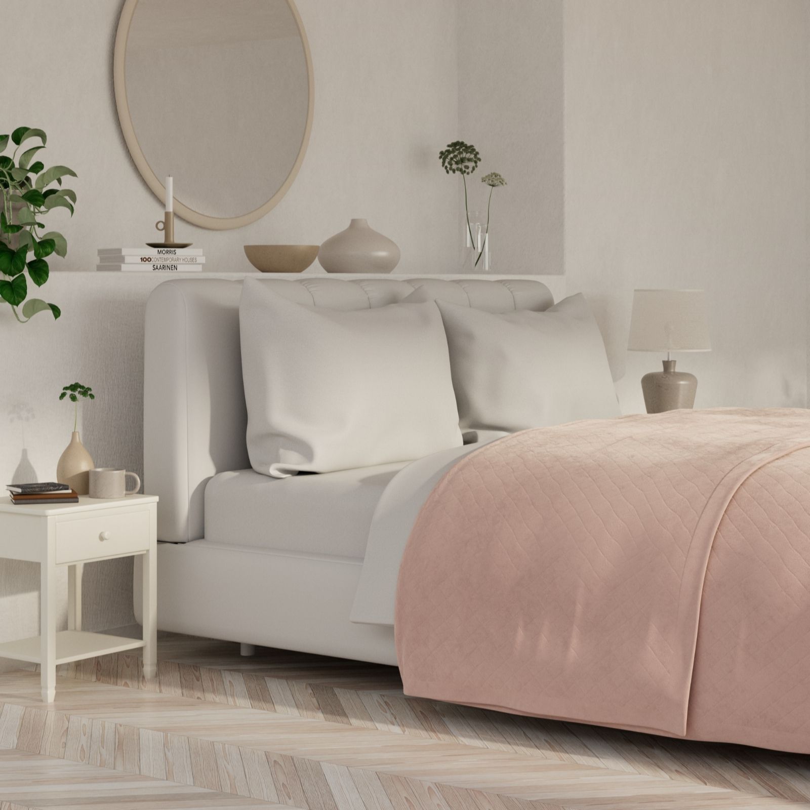 Cozee Home Lightweight Velvet Bedspread