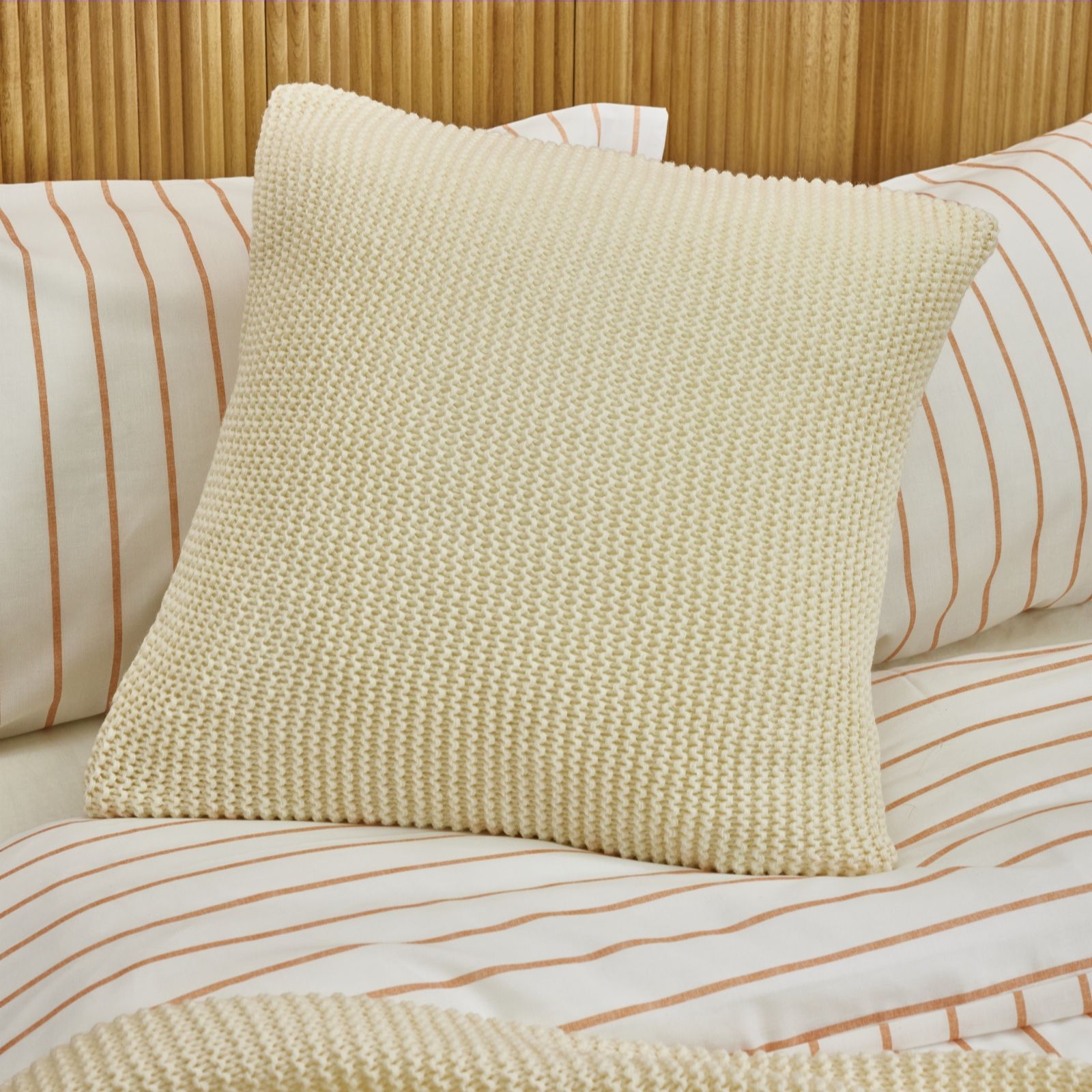  abode Knitted Plain Knit Cushion